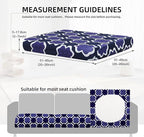8Pcs Outdoor Cushion Covers, Patio Cushion Covers, Stretch Elastic Slipcovers - Image 2