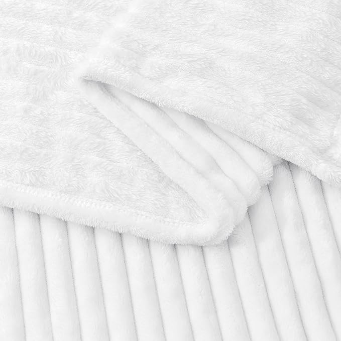 BEDELITE Fleece Blanket Twin Size – 3D Ribbed Jacquard Soft and Warm Decorative - Image 4