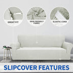 ZNSAYOTX 1 Piece Jacquard Chair Slipcovers - Image 5