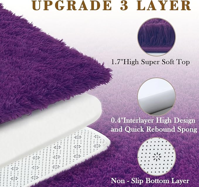 8x10 Area Rugs for Living Room Bedroom, Large Area Rug Shaggy Carpet Soft Plush - Image 5