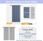 Simplebrand Ava Denim Blue Short Blackout Curtains - Image 8