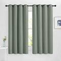 NICETOWN Sage Green Blackout Curtains 63 inch Length by NICETOWN