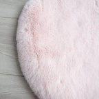 ORINOVA Pink Faux Fluffy Rabbit Fur Rug - Image 9