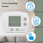 H6062 Programmable Digital Humidity Controller with Automatic Window Frost Protection, Manual and Dehumidify Modes, for Whole-Home Humidifier or Dehumidifier, Backlit Display