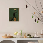 Framed Vintage Cocktail Wall Art, Espresso Martini on Black Boots Canvas Print, Feminine Moody Cocktail Picture Poster, Bar Cart Wall Decor Painting Art for Bedroom Living Room 12x16 inch