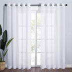NICETOWN Voile Sheer Curtains for Windows, Grommet Elegant Airy Lightweight by NICETOWN