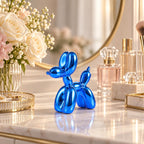 Blue Balloon Dog Decor,Balloon Animal Decor,Shelf Decor Preppy Room Decor,Cute Statue Home Decor, Bedroom Modern Sculpture Desk Decor,Office Gold Decorations Small Figurines