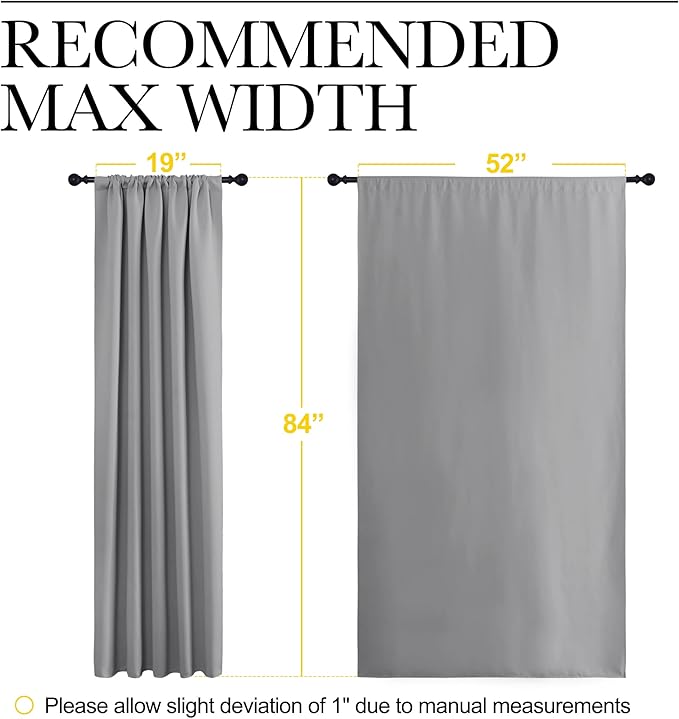 NICETOWN Blackout Curtains 84 inches Length - Image 7