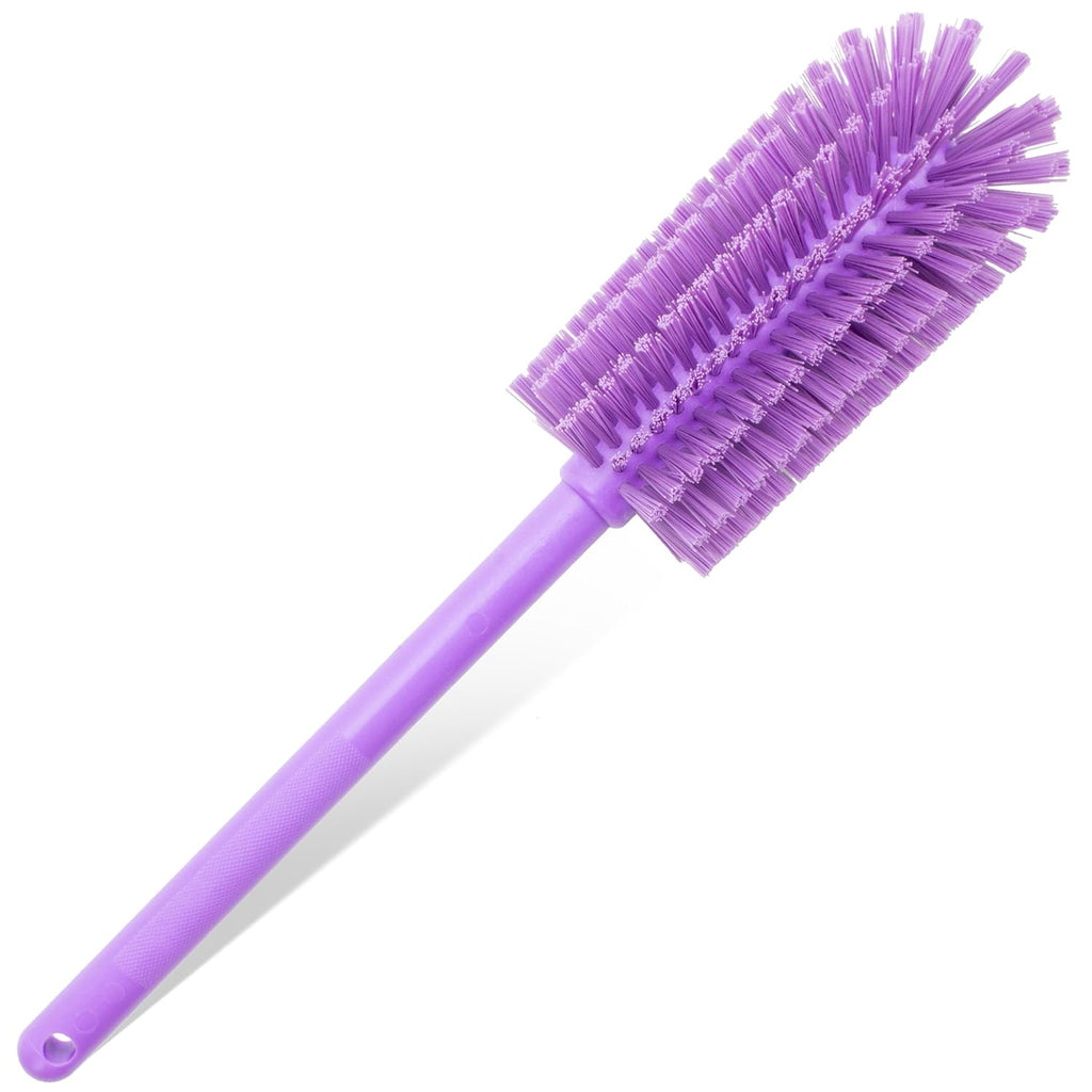 SPARTA Large Water Bottle Brush Ideal for Wide-Mouth Jars, Bottles and Tumblers, Dishwashing Tool with Handle for Home and Commercial Kitchens, Plastic, 16 Inches, Green