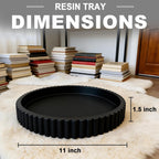 Round Decorative Tray for Coffee Table Decor Table Centerpieces