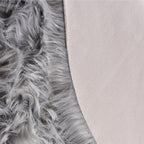 ORINOVA Light Grey Furry Washable Area Rugs - Image 7