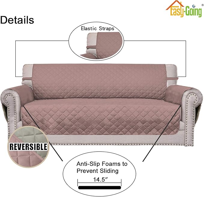 Easy-Going Sofa Slipcover Reversible Loveseat Sofa Cover Couch Cover - Image 3