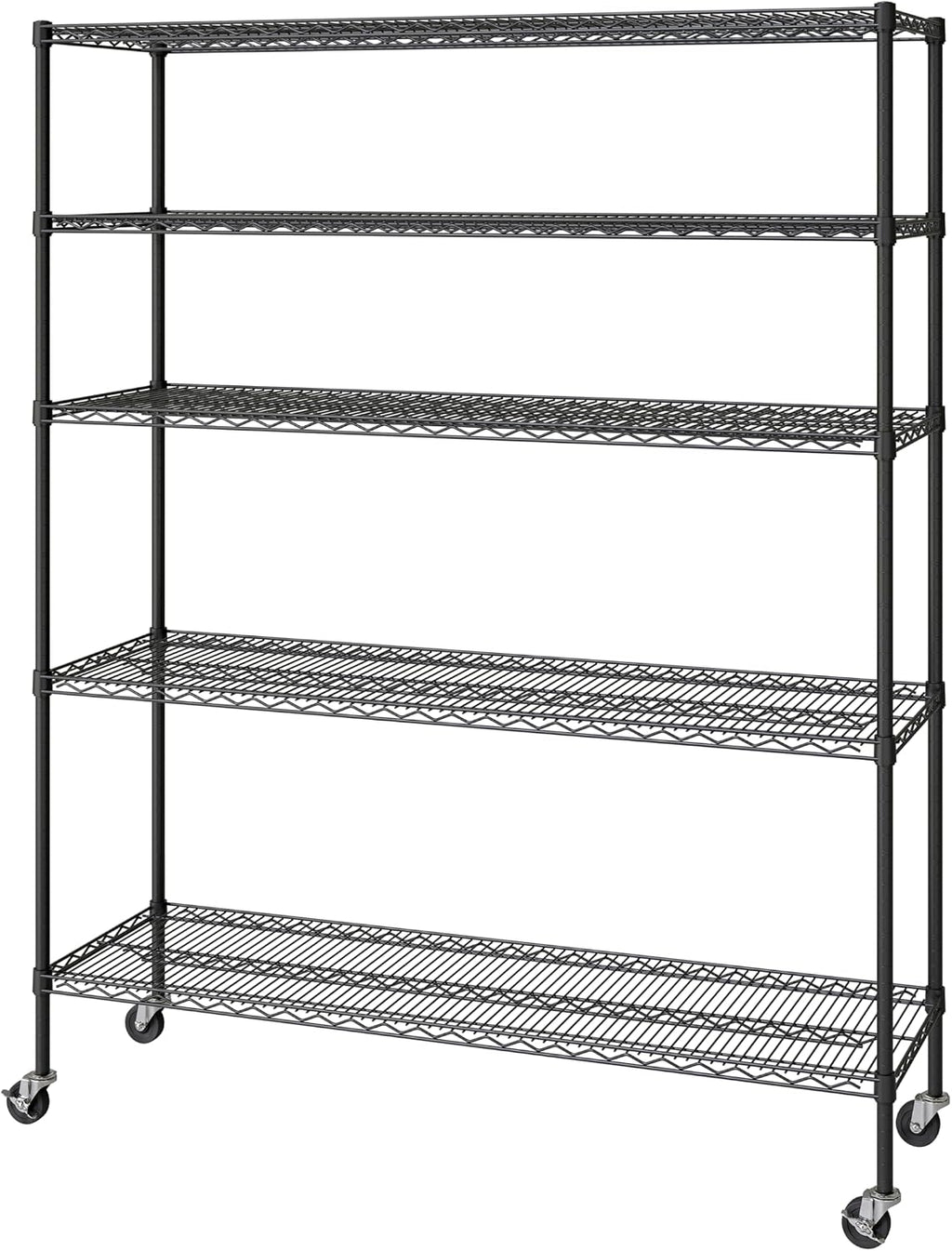 UltraDurable 5-Tier NSF Wire Shelving Unit, 24"W x 18"D x 75"H