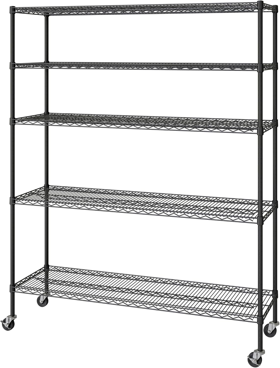 UltraDurable 5-Tier NSF Wire Shelving Unit, 24"W x 18"D x 75"H