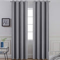 Yakamok Blackout Curtains 96 Inches Thermal Insulated Grey Room Darkening by Yakamok