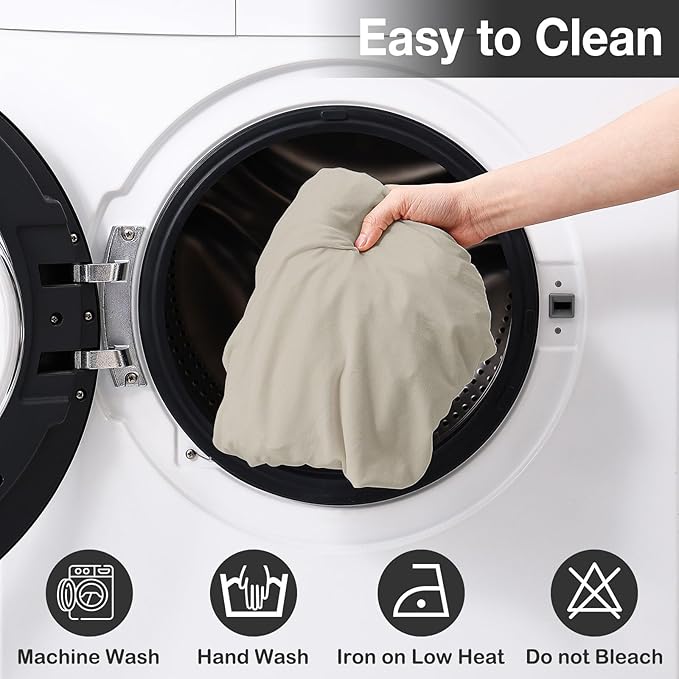 hyha 14Pcs Patio Cushion Covers, Stretch Outdoor Couch Cushion Covers - Image 7