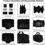 Cleaning Caddy Bag,Cleaning Caddy with Handle for Housekeepers,Black Square