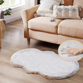 ORINOVA Grey Runner Fuzzy Rug for Bedroom Washable Fluffy Nursery Rugs for by ORINOVA