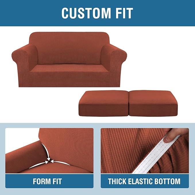 H.VERSAILTEX 3 Piece Stretch Sofa Covers - Image 4