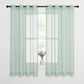 NICETOWN Sheer Curtains for Bedroom Windows, Grommet Top Voile Sheer Country by NICETOWN