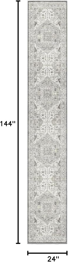 Madane Runner Rugs for Hallway 2x12 Extra Long Washable Non-Slip Hallway Runner - Image 2