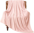 BEDELITE Fleece Blanket Pink Morn Throw Blankets by BEDELITE