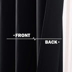 NICETOWN Black Small Window Curtains - Image 5