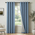 100% Blackout Shield Curtains, 2 Panels, Grommet Top, Thermal Insulated by 100BlackoutShield