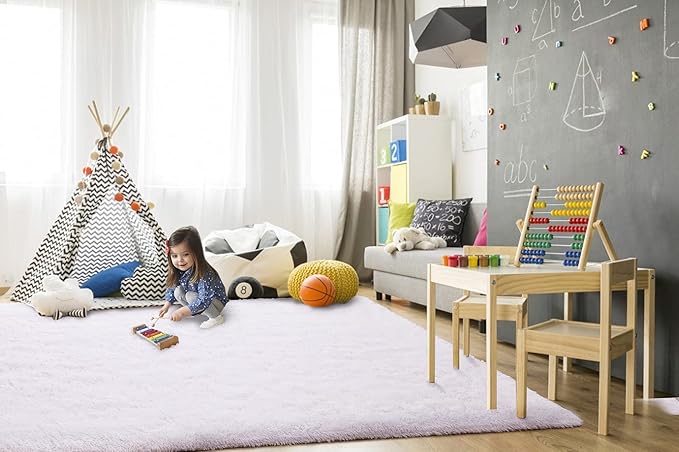 TWINNIS Super Soft Shaggy Rugs Fluffy Carpets, 5x8 Feet, Indoor Modern Plush - Image 4