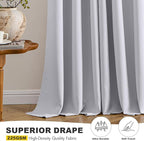 MIULEE Blackout Curtains for Bedroom Living Room 84 Inches Long 2 Panels - Image 5