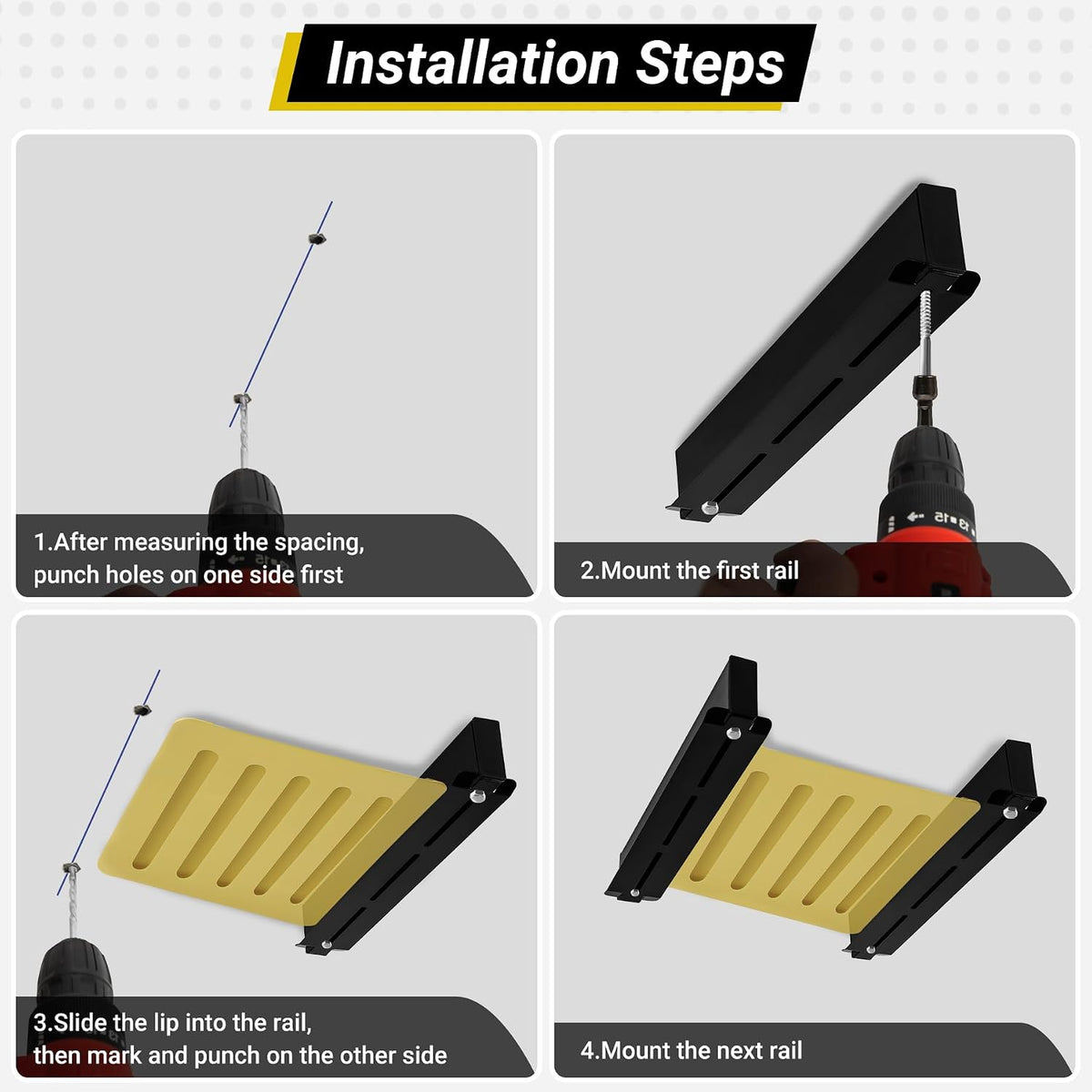 6-bin Overhead Garage Storage Rack, Ceiling Storage Racks