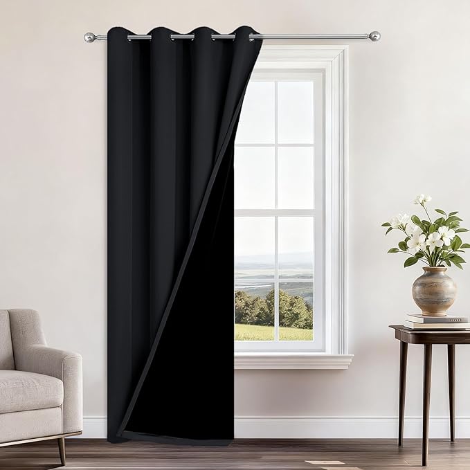 Yakamok 84 Inch Length 100% Blackout Curtains by Yakamok
