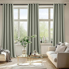 MIULEE Sage Green Blackout Curtains - Image 6