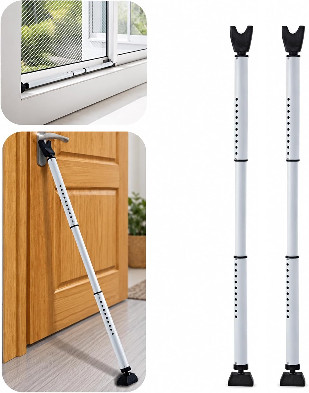 Door Security Bar Adjustable Door Jammer Door Stopper