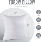 Utopia Bedding 26x26 Pillow Inserts, Sofa & Couch – Soft, Supportive & Fluffy - Image 8