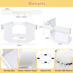 TRELC Bed Sheet Holders for Corners, 4PCS Fitted Sheet Holders with Tool