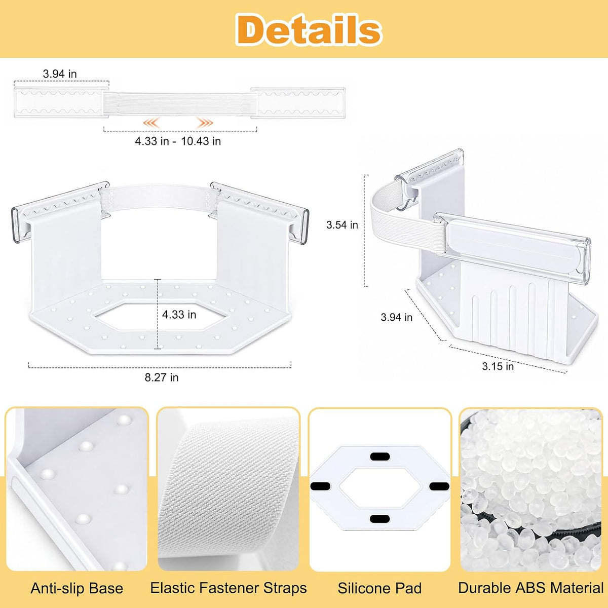 TRELC Bed Sheet Holders for Corners, 4PCS Fitted Sheet Holders with Tool