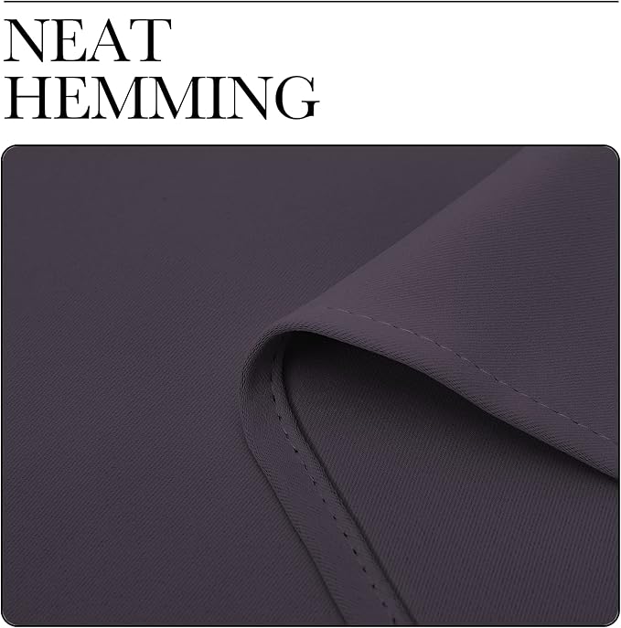 NICETOWN Greyish Purple Blackout Curtains 48 inches Length - Image 6