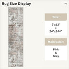 Runner Rug 2x12 Washable Non-Slip Hallway Runner Rugs - Image 5