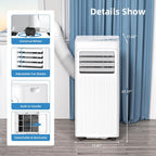 Antarctic Star 10000 BTU Portable Air Conditioner, 3 in 1 Free Standing Cooling AC Unit with Fan & Dehumidifier & Cools, Sleep Mode, 24H Timer, for Home/Kitchen/Office