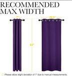 NICETOWN Thermal Curtains Insulated Blackout Draperies, Triple Weave Home - Image 7