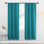 NICETOWN Peacock Blue Blackout Curtains Panels by NICETOWN