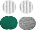 Electric Mop Pads Replacement Cleaning Scrubber Mop Pads, 6.3 inches