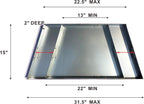 Fireplace Tray - Expandable/Adjustable Ash Pan