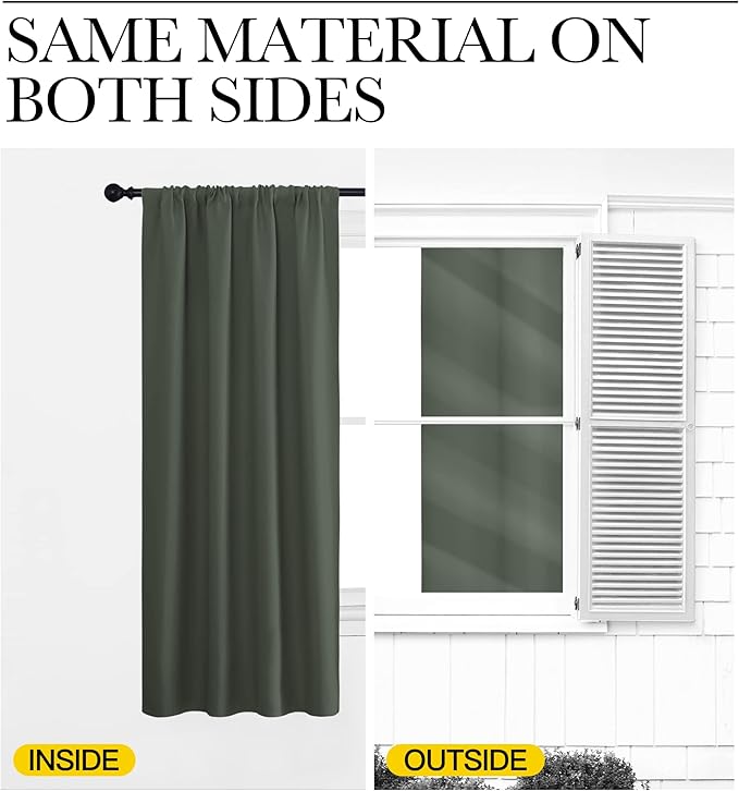 NICETOWN Bedroom Curtains Blackout Draperies - Image 6
