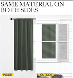 NICETOWN 2 Panels Blackout Curtains, Rod Pocket Thermal Insulated Drapess - Image 7