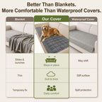 decorUhome Couch Cover for Dogs, Non-Slip Plush Thick Pet Couch Protector
