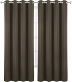 LEMOMO Blackout Curtains 66 x 84 inch/Chocolate Brown Curtains Set of 2 - Image 2