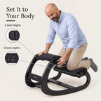 NYPOT Ergonomic Kneeling Chair with Adjustable Seats - Knee Chair for Posture Correction & Kneel Rocking Stool for Desk - Back Pain Relief for Home and Office, Supports 250 pounds - 5 Years Warranty