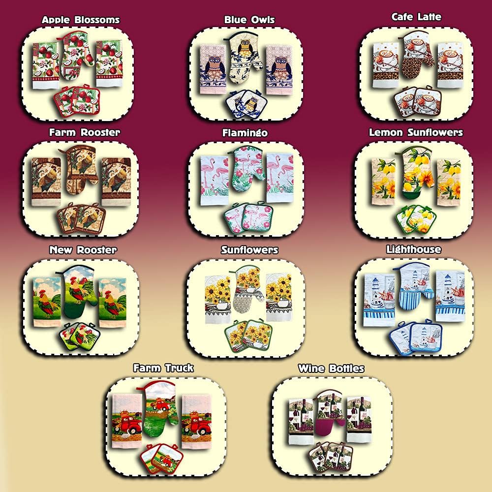 Wine Lover's 5-Piece Kitchen Towel Set